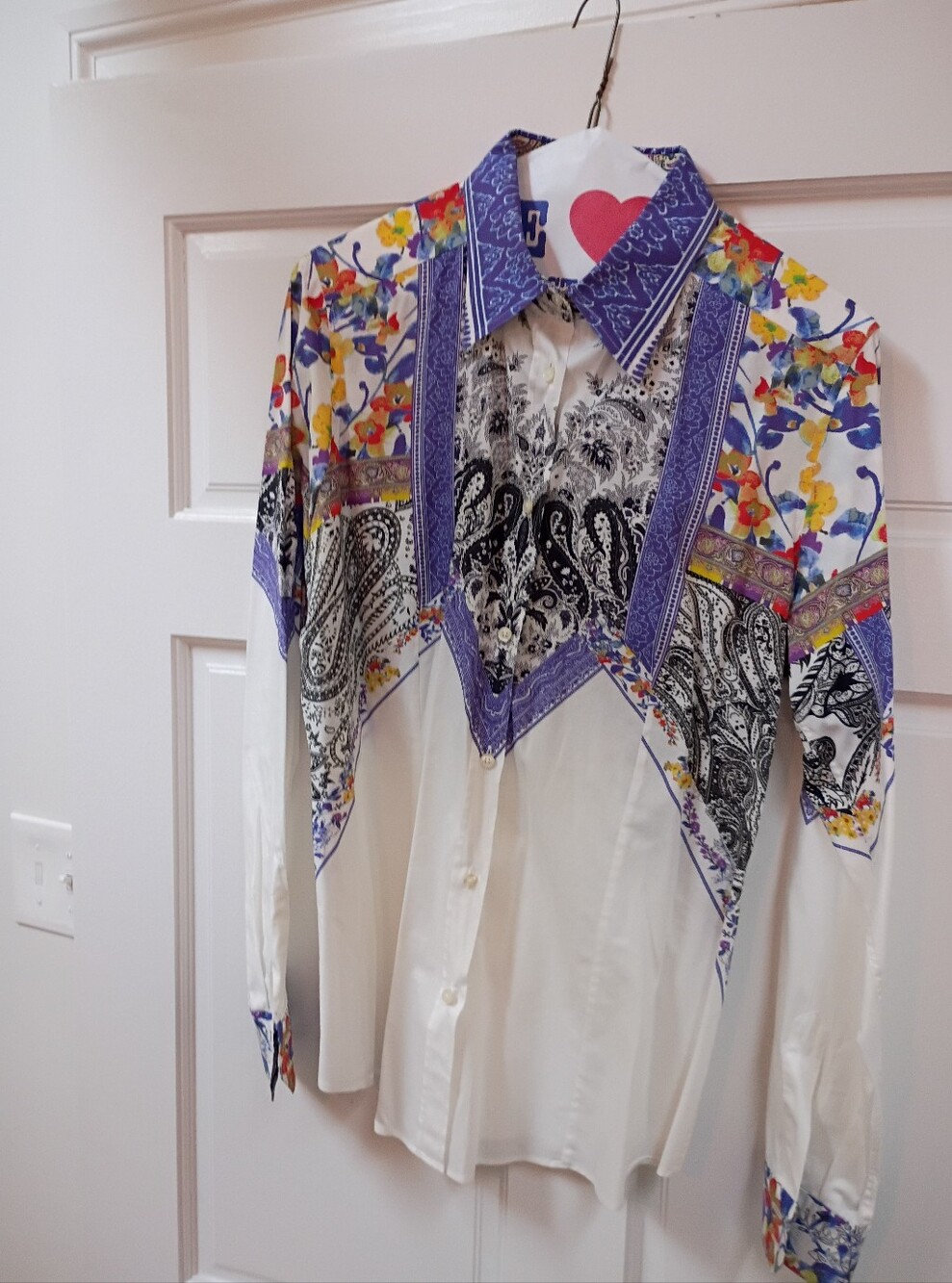 Etro Whimsical Paisley Structured Blouse